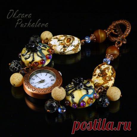 Украшения, выплавленные из стекла. Мастер Оксана Пужалова