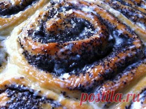 Вкуснейшие творожные булочки с маком.