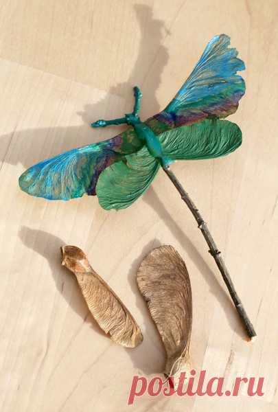 20+ Nature Crafts for Kids » Dragonfly Designs