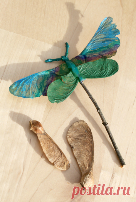 20+ Nature Crafts for Kids » Dragonfly Designs