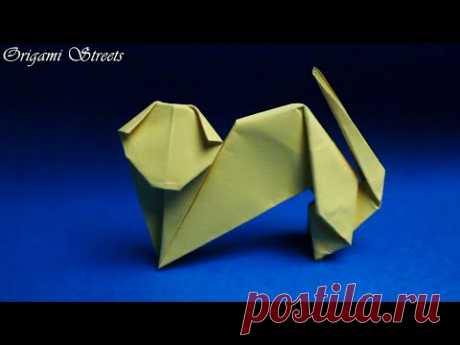 Как сделать кошку из бумаги / How to make a cat out of paper