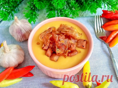 Гороховое пюре с копченостями рецепт с фото пошагово. Горох замочить на 3-5 часов + варить 40-60 мин. Возможно менять состав и порции. Время приготовления: 6 ч 20 мин - 1000.menu