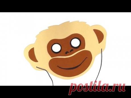 Маска из фоамирана "Обезьянка". Мастер-класс