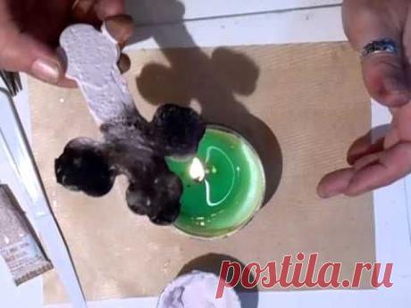 РАСКРАШИВАНИЕ САЖЕЙ ОТ СВЕЧИ......раскрашивание сажей от свечи