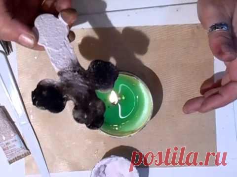 РАСКРАШИВАНИЕ САЖЕЙ ОТ СВЕЧИ......раскрашивание сажей от свечи