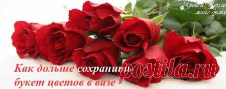 Как дольше сохранить букет цветов в вазе | Уют и тепло моего дома