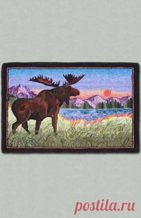 majestic-moose-rug-hooking-pattern.jpg (397×612)