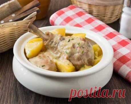 Рагу из курицы в сметане | Домашняя кулинария