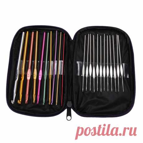 пряжа каталог фото - Более детальное представление о High Quality 22pcs Набор Цветной алюминиевый крючки для вязания Иглы Knit Weave Craft Пряжа Швы DIY ремесла Бесплатная доставка Картина в швейные инструменты & аксессуар от университетского магазина | Aliexpress.com | Alibaba Group