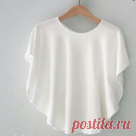 Блузка с круглой выкройкой: проще не придумаешь — Сделай сам, идеи для творчества - DIY Ideas