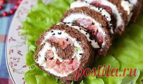 Моя копилка - Кухня: Закуска из черного хлеба с рыбой