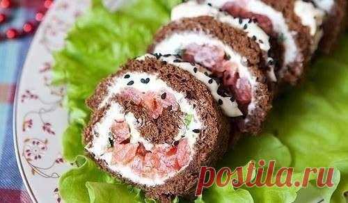Моя копилка - Кухня: Закуска из черного хлеба с рыбой