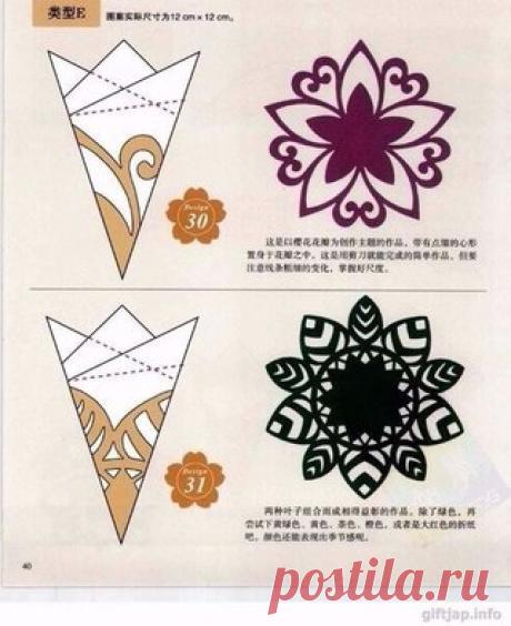 Вырезаем снежинки