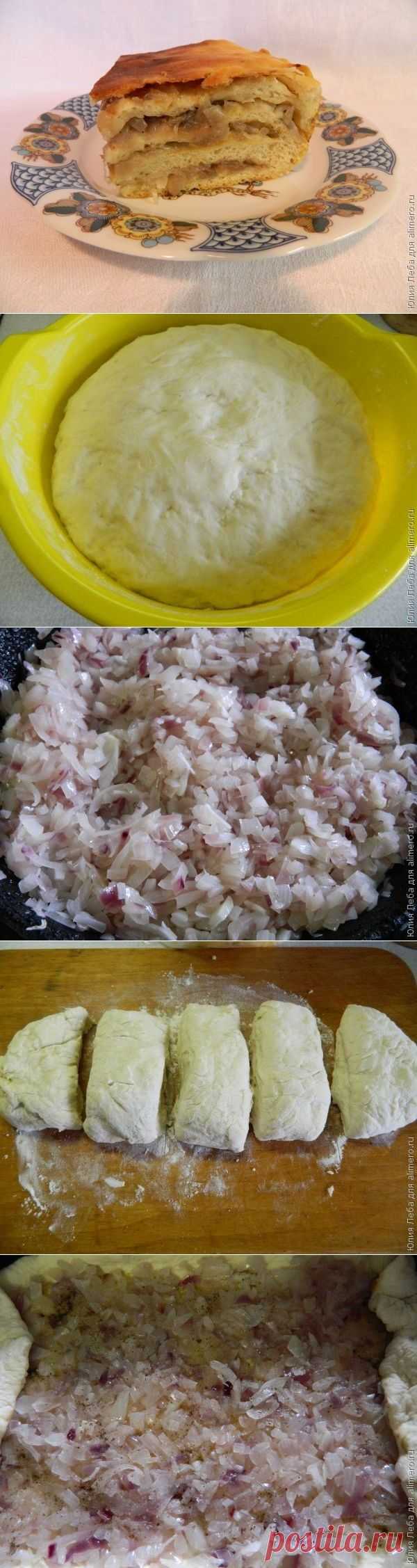Многослойный луковый пирог