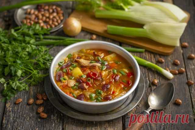 Густой фасолевый суп с картошкой и фенхелем. Пошаговый рецепт с фото — Ботаничка.ru