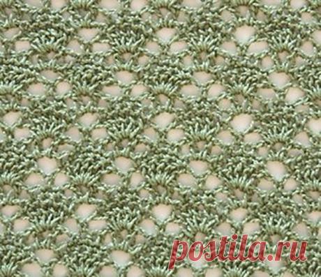 Красивый ажурный узор крючком