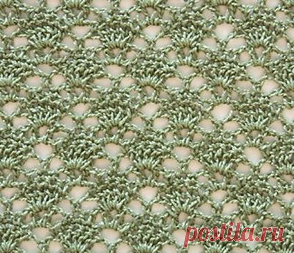 Красивый ажурный узор крючком