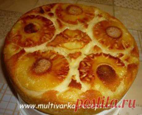 Ананасовый пирог в мультиварке