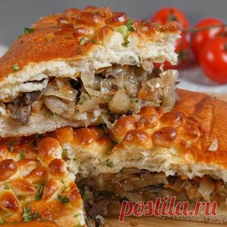 Супер нежный пирог с капустой и мясом