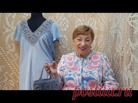 Кокетка "Женский день". Мастер-класс по вязанию крючком от О. С. Литвиной.