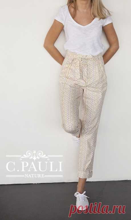 Выкройка брюк женских р.S-M-L
МК по пошиву https://www.c-pauli.de/blog/moderne-high-waist-paperb..