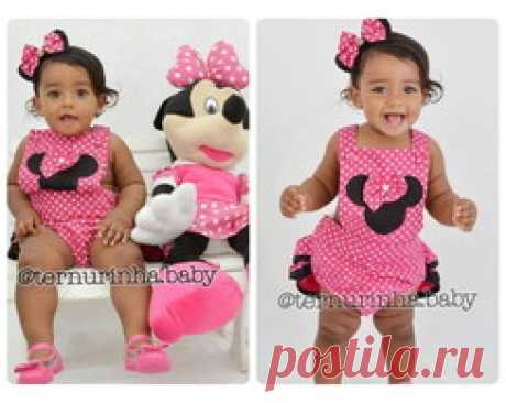 Vestido de Festa Infantil Minnie | Elo7