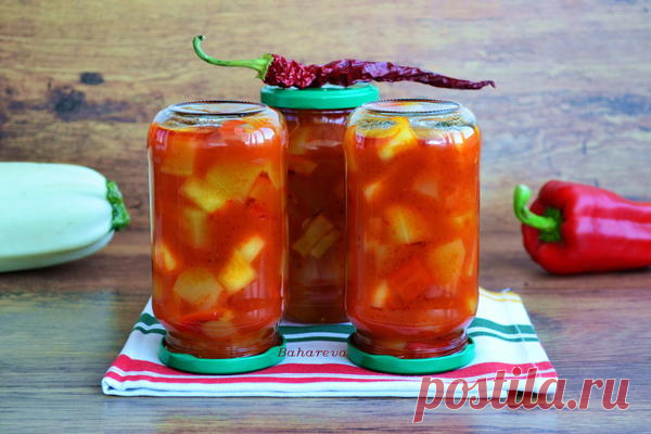 Салат кабачковый на зиму