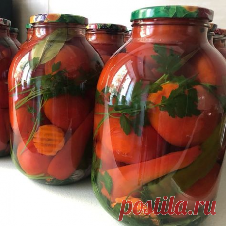 💥 Вкусненные помидоры с морковью на зиму - маринад на 1... | Интересный контент в группе Кулинарные записки обо всём