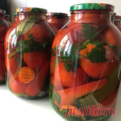 💥 Вкусненные помидоры с морковью на зиму - маринад на 1... | Интересный контент в группе Кулинарные записки обо всём