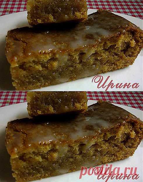 Пирог "медовый" с глазурью..