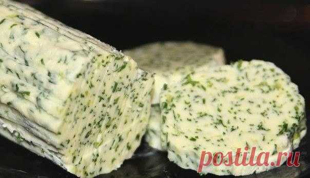 Чесночно-укропное масло на завтрак, очень ароматное и вкусное