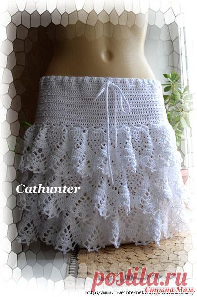 Вяжем юбочку Воланчики для девочек. - Вяжем вместе он-лайн - Страна Мам