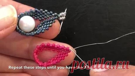 Серьги Жемчужная роса. Автор мк Sonysree Creations