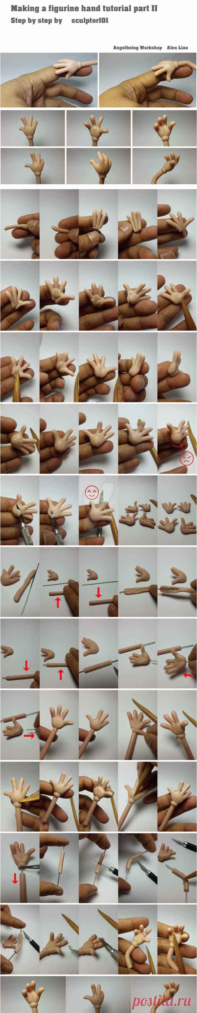 Making figurine hand tutorial part 2 by sculptor101 on DeviantArt