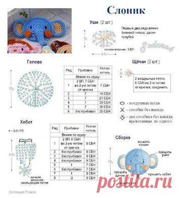 Вязанные аппликации крючком