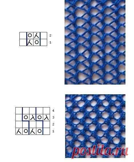 Варианты вязаных сеточек