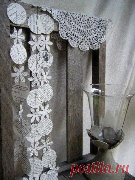 Гирлянды из бумаги. Идеи