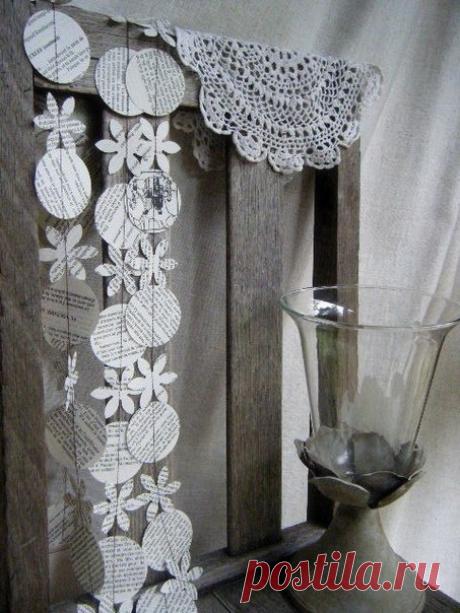 Гирлянды из бумаги. Идеи