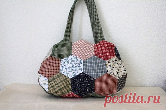 Bag Patchwork of Hexagons ~