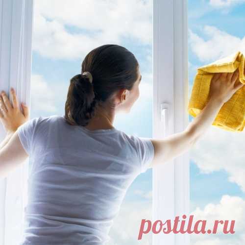 Специальный раствор для сохранения чистоты окон надолго