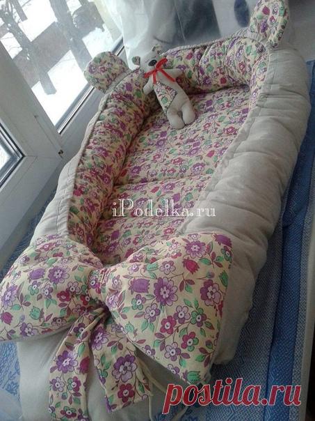 Кокон для новорождённого своими руками