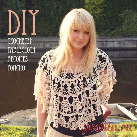 crocheted-tablecloth-becomes-poncho-diy.jpg (550×550)