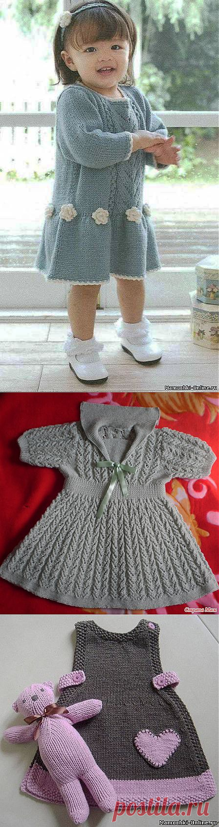 Вязаные платья для девочки..