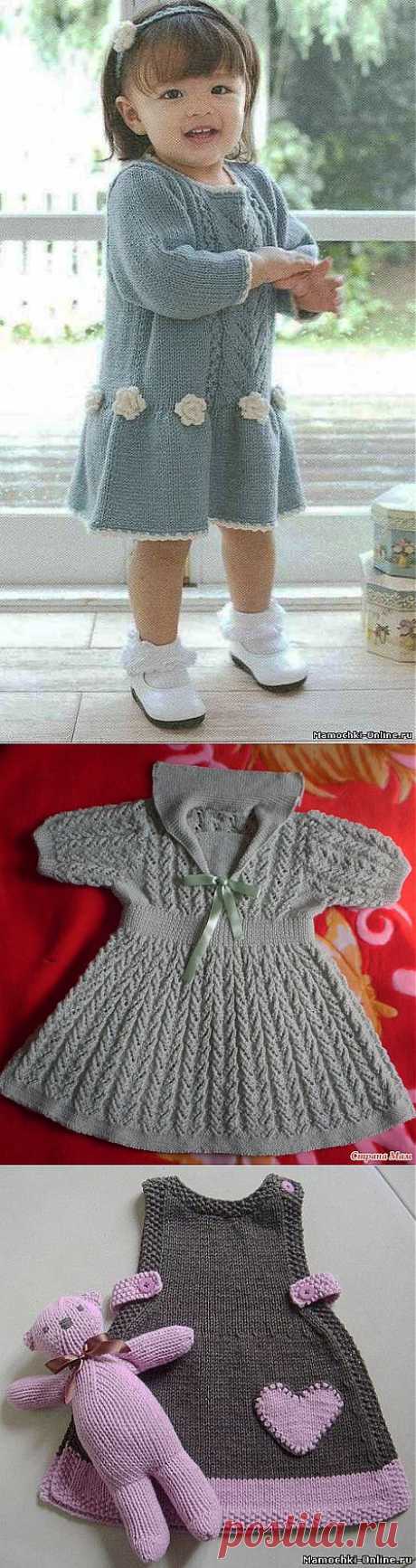 Вязаные платья для девочки..