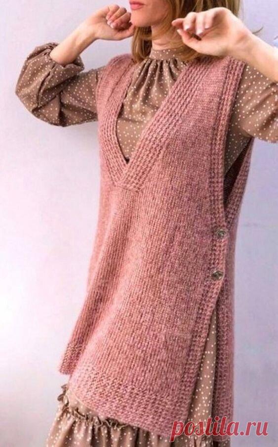 Когда точно не ошибешься с размером: жилет с простым кроем | Свет cофитов | Дзен