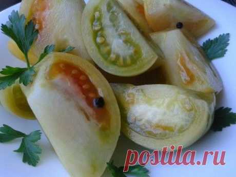 Вкуснейшие зелёные помидоры.