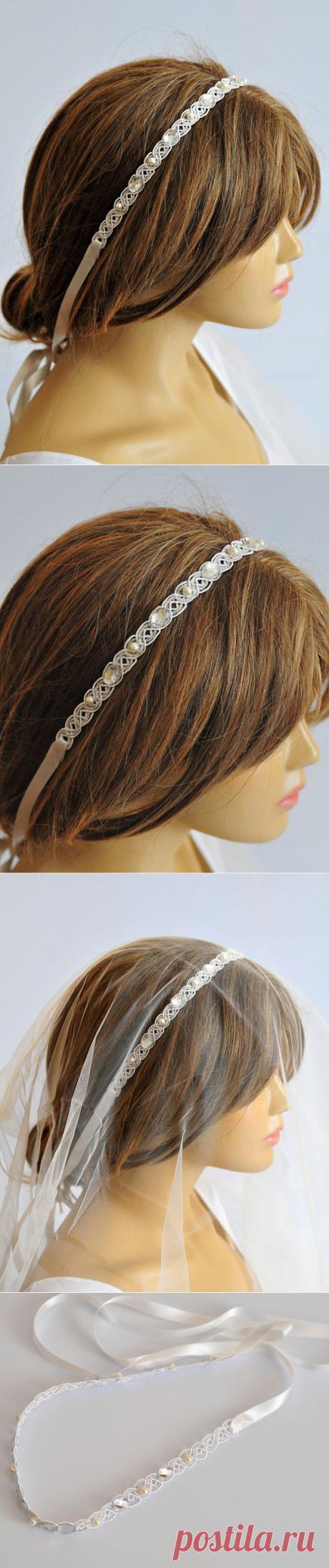 wedding headband wedding hair accessories hairband by selenayy