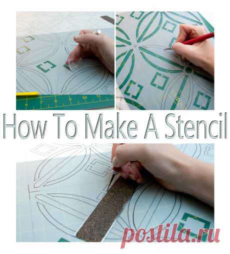 How to Make a Stencil...No Costly Gadgets Required! - Salvaged Inspirations