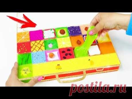 ОЧЕНЬ МНОГО СЛАЙМОВ 😲 НОВЫЙ ЛЕТНИЙ SLIME BOX КАК ИЗ МАГАЗИНА | ПРИДУМАЛА ФРУКТОВЫЕ СЛАЙМЫ