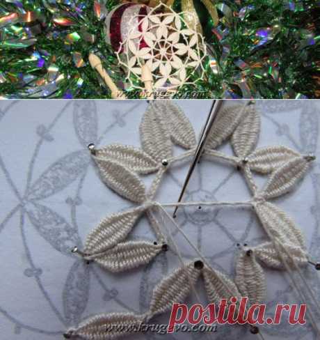 Снежинка с насновками | KRUGEVO.COM